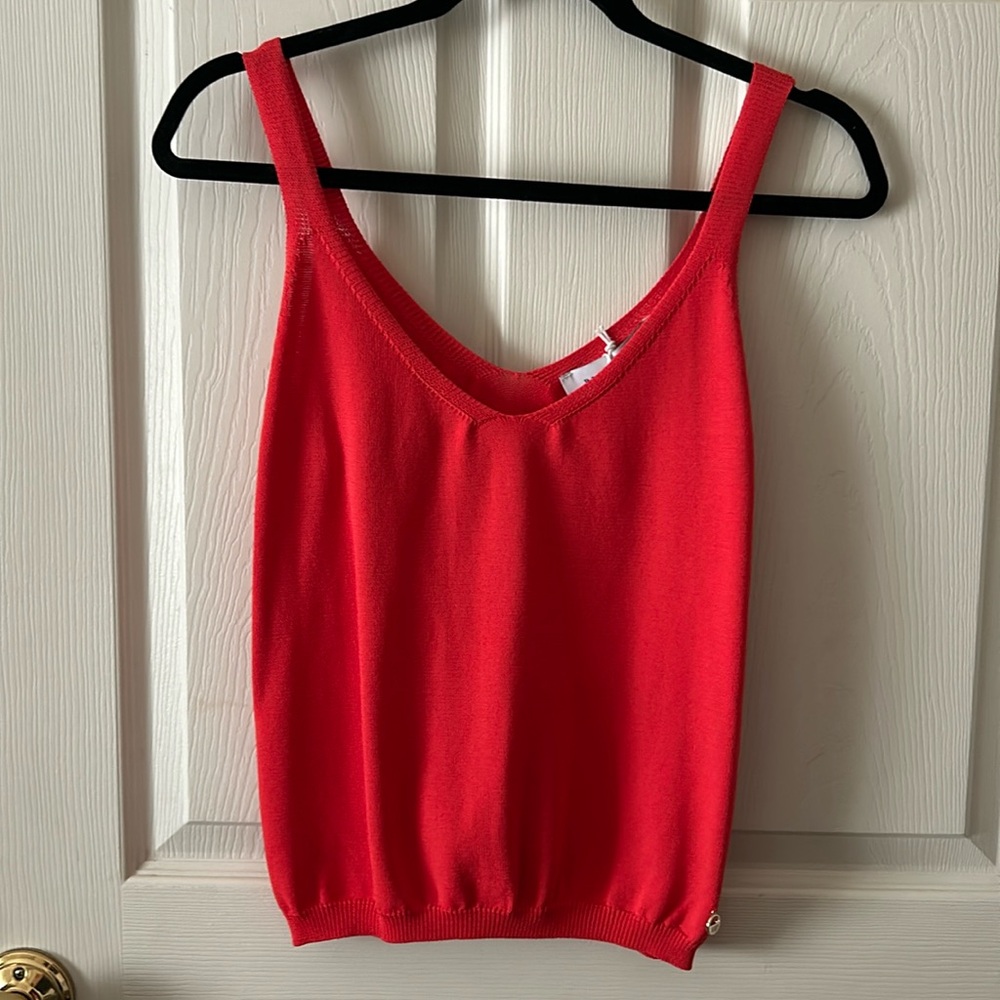 Anthropologie Rino‎ & Pelle Bous Knit Camisole Tank in Color Cheerful Sz Large